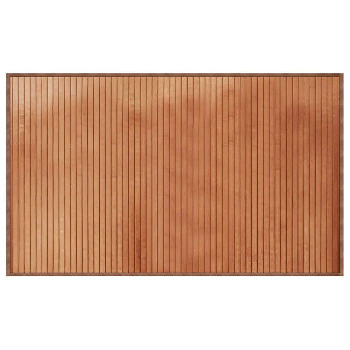 Tappeto Rettangolare Marrone 60x100 cm in Bambù 376830