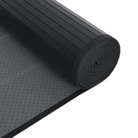 Tappeto Rettangolare Nero 60x300 cm in Bambù 376840