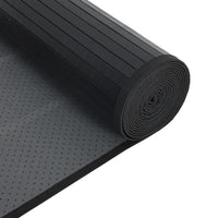 Tappeto Rettangolare Nero 60x500 cm in Bambù 376852