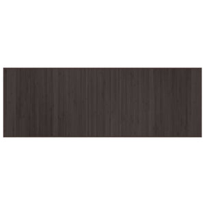 Tappeto Rettangolare Marrone Scuro 70x200 cm in Bambù 376875