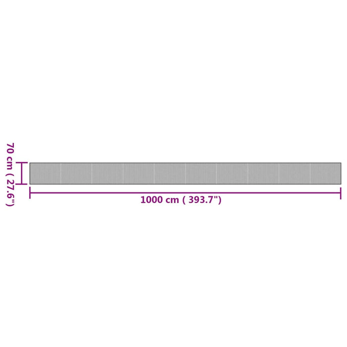 Tappeto Rettangolare Naturale 70x1000 cm in Bambù 376895