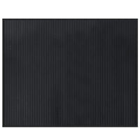 Tappeto Rettangolare Nero 80x100 cm in Bambù 376900