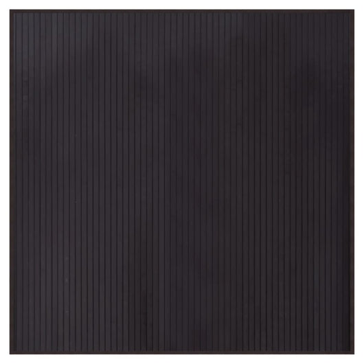 Tappeto Rettangolare Marrone Scuro 100x100 cm in Bambù 376941