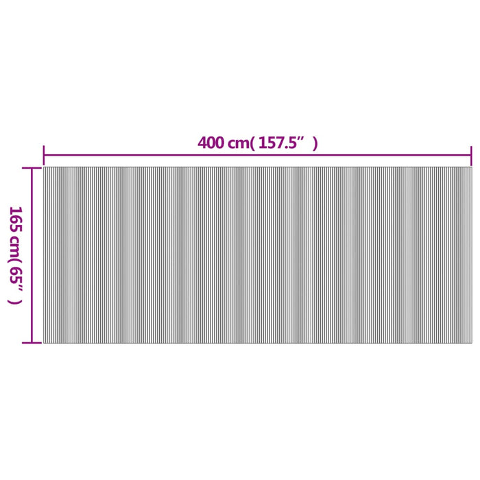 Divisorio Ambienti Naturale Chiaro 165x400 cm in Bambù 377000