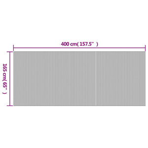 Divisorio Ambienti Marrone Scuro 165x400 cm in Bambù 377002