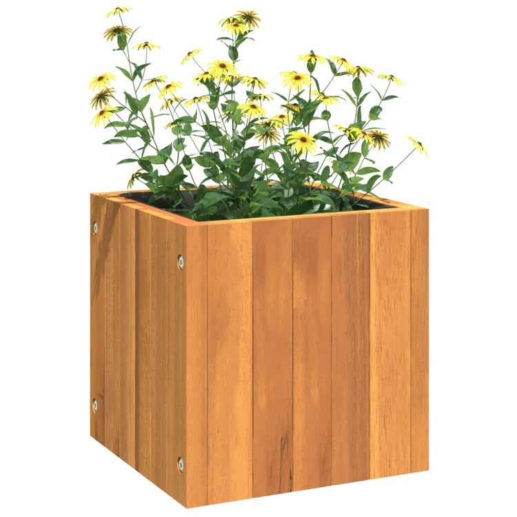 Fioriera da Giardino 25x25x25 cm in Legno Massello di Acacia 366500