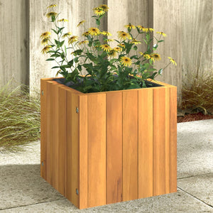 Fioriera da Giardino 25x25x25 cm in Legno Massello di Acacia 366500