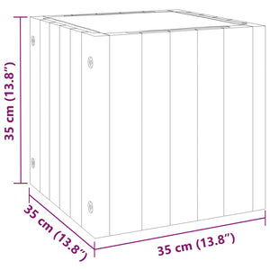 Fioriera da Giardino 35x35x35 cm in Legno Massello di Acacia 366501