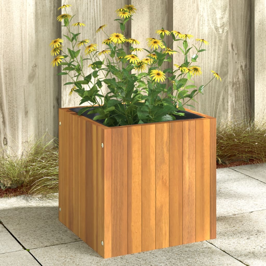 Fioriera da Giardino 35x35x35 cm in Legno Massello di Acacia 366501