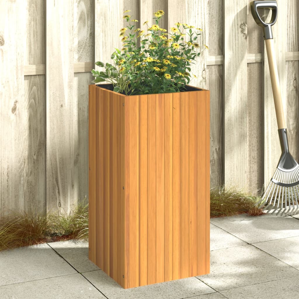 Fioriera da Giardino 45x45x90 cm in Legno Massello di Acacia 366504