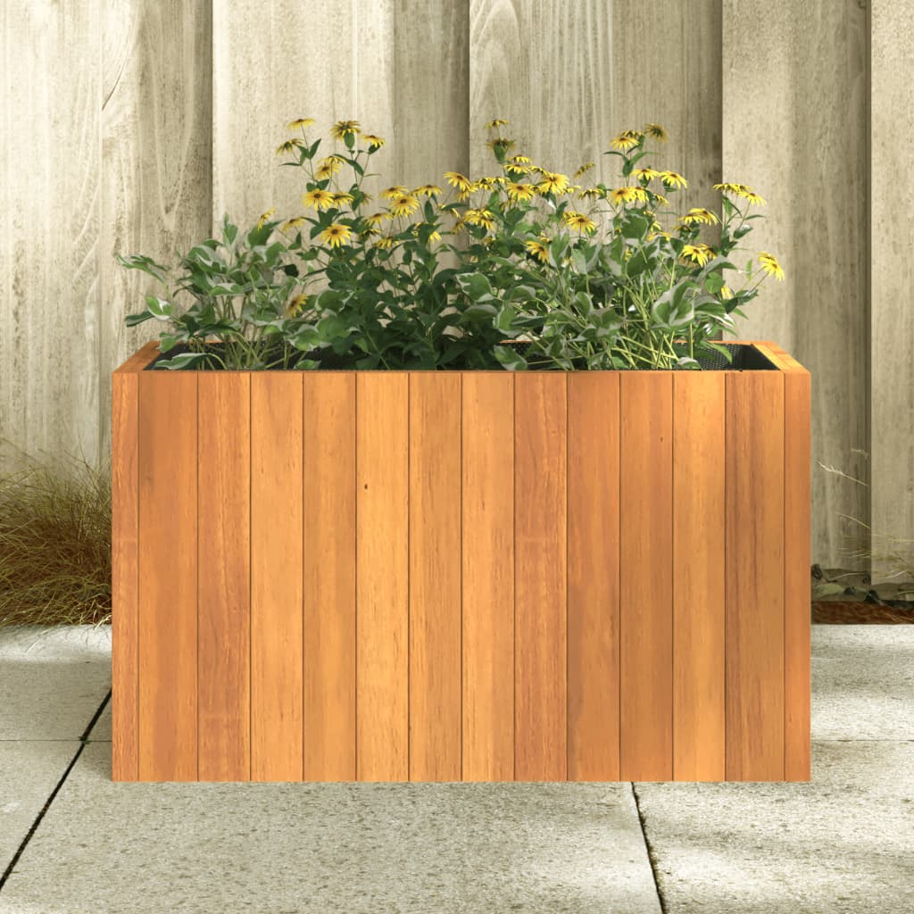 Fioriera da Giardino 59x27,5x35 cm in Legno Massello di Acacia 366505