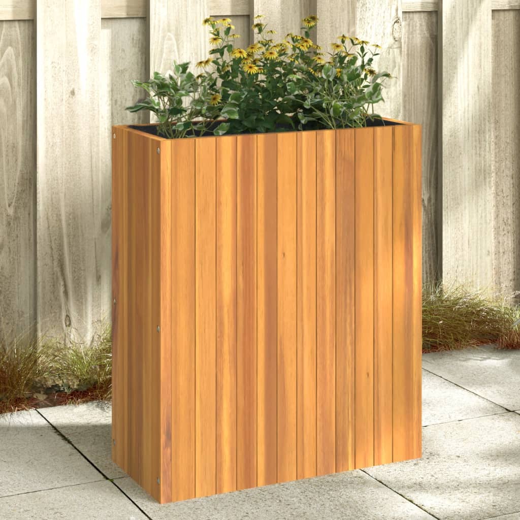 Fioriera da Giardino 59x27,5x70 cm in Legno Massello di Acacia 366506