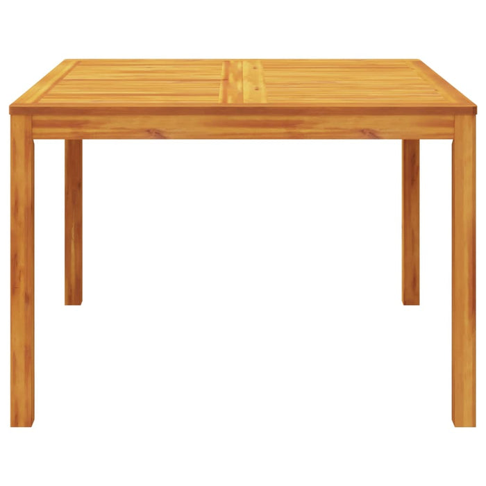 Tavolo da Pranzo da Giardino 110x110x75cm Legno Massello Acacia 366369