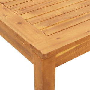 Tavolo da Pranzo da Giardino 110x110x75cm Legno Massello Acacia 366369