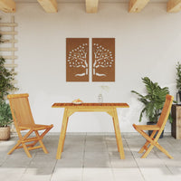 Tavolo da Pranzo da Giardino 110x56x75 cm Legno Massello Acacia 366372