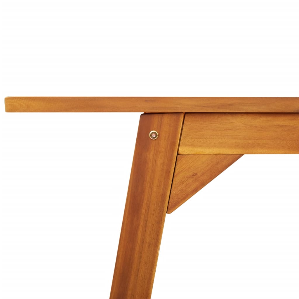 Tavolo da Pranzo da Giardino 110x56x75 cm Legno Massello Acacia 366372