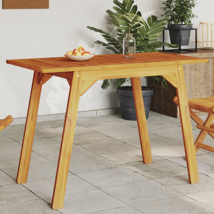 Tavolo da Pranzo da Giardino 110x56x75 cm Legno Massello Acacia 366372