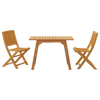 Set da Pranzo per Giardino 3 pz in Legno Massello di Acacia 366373