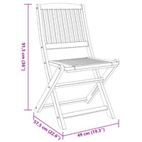 Set da Pranzo per Giardino 3 pz in Legno Massello di Acacia 366373