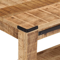 Tavolo Consolle 100x35x75 cm in Legno Massello di Mango 374055