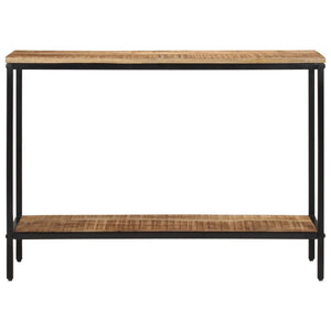 Tavolo Consolle 100x35x70 cm in Legno Massello di Mango Grezzo 374071