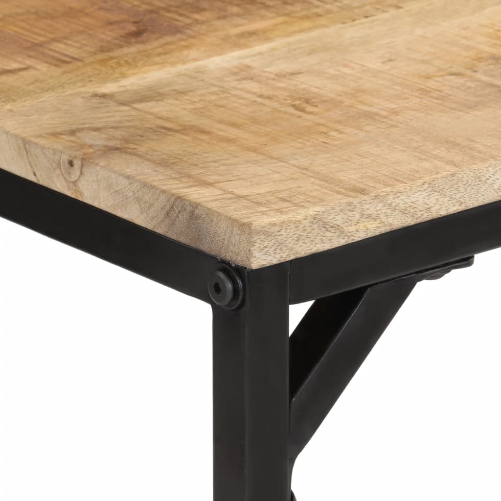 Tavolo da Pranzo 110x55x75 cm in Legno Massello di Mango Grezzo 374078