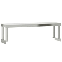 Ripiano per Tavolo da Lavoro 110x30x35 cm in Acciaio Inox 376448