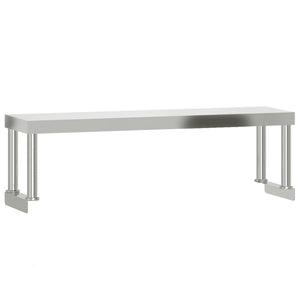 Ripiano per Tavolo da Lavoro 110x30x35 cm in Acciaio Inox 376448