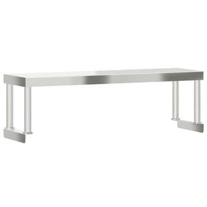 Ripiano per Tavolo da Lavoro 110x30x35 cm in Acciaio Inox 376448