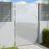 Cancello da Giardino 100x150 cm in Acciaio Inossidabilecod mxl 93091