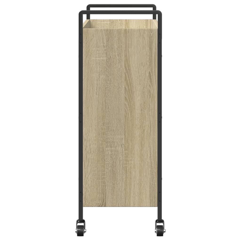 Carrello da Cucina Rovere Sonoma 70x30x82 cm Legno Multistrato 842317