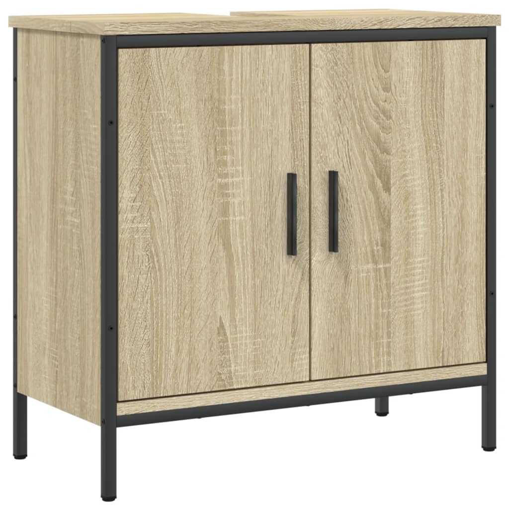 Mobile Lavabo Bagno Rovere Sonoma 60x30x60 cm Legno Multistrato 842447