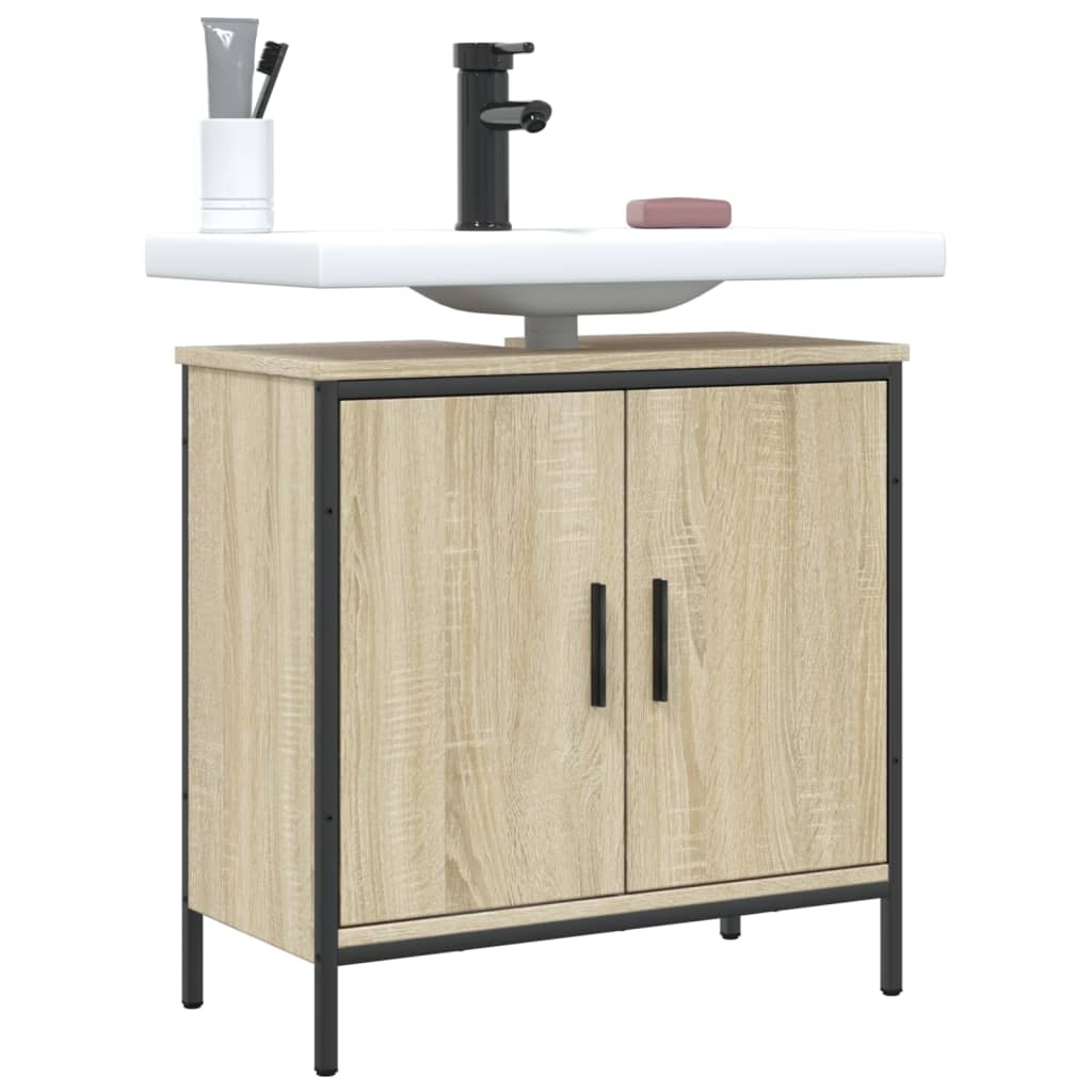 Mobile Lavabo Bagno Rovere Sonoma 60x30x60 cm Legno Multistrato 842447