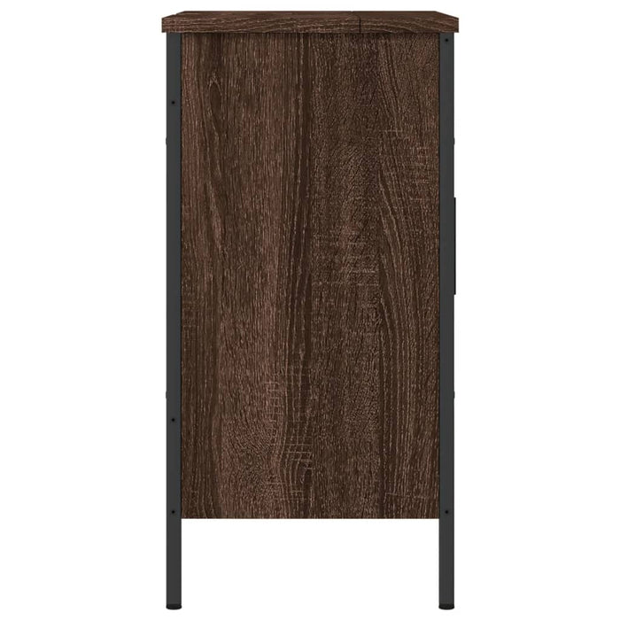 Mobile Lavabo Bagno Rovere Marrone 60x30x60cm Legno Multistrato 842450