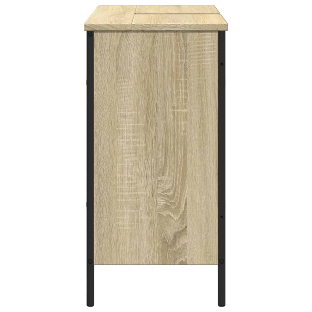 Mobile Lavabo Bagno Rovere Sonoma 80x30x60 cm Legno Multistrato 842452