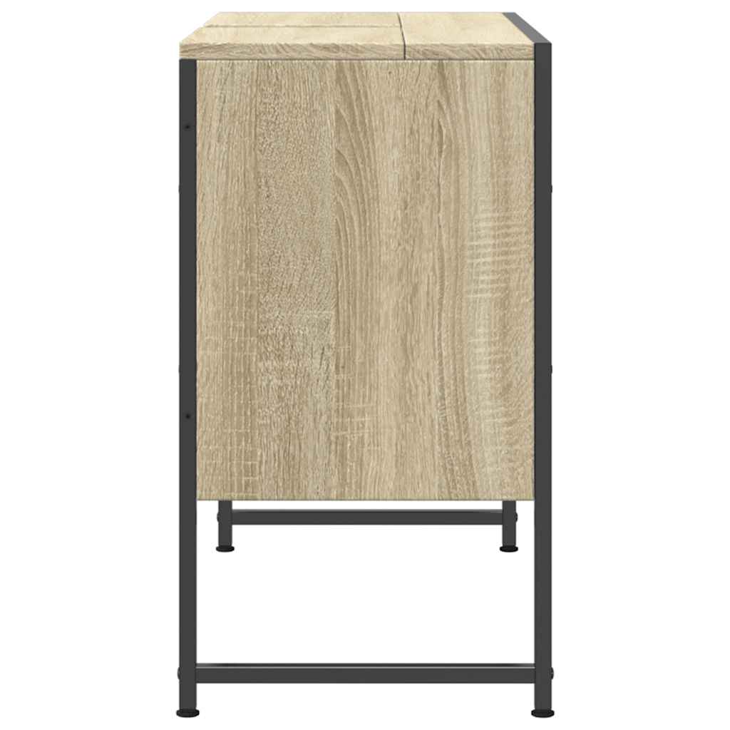 Mobile Lavabo Bagno Rovere Sonoma 60x30x60 cm Legno Multistrato 842462