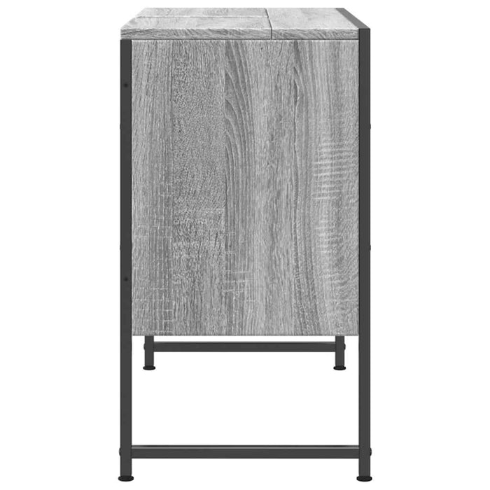 Mobile Lavabo Bagno Grigio Sonoma 60x30x60 cm Legno Multistrato 842464