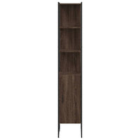 Armadietto Bagno Rovere Marrone 33x33x185,5cm Legno Multistrato 842475