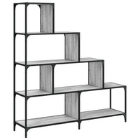 Libreria 4 Ripiani Grigio Sonoma 139x33,5x149 Legno Multistrato 842479