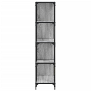 Libreria 4 Ripiani Grigio Sonoma 139x33,5x149 Legno Multistrato 842479