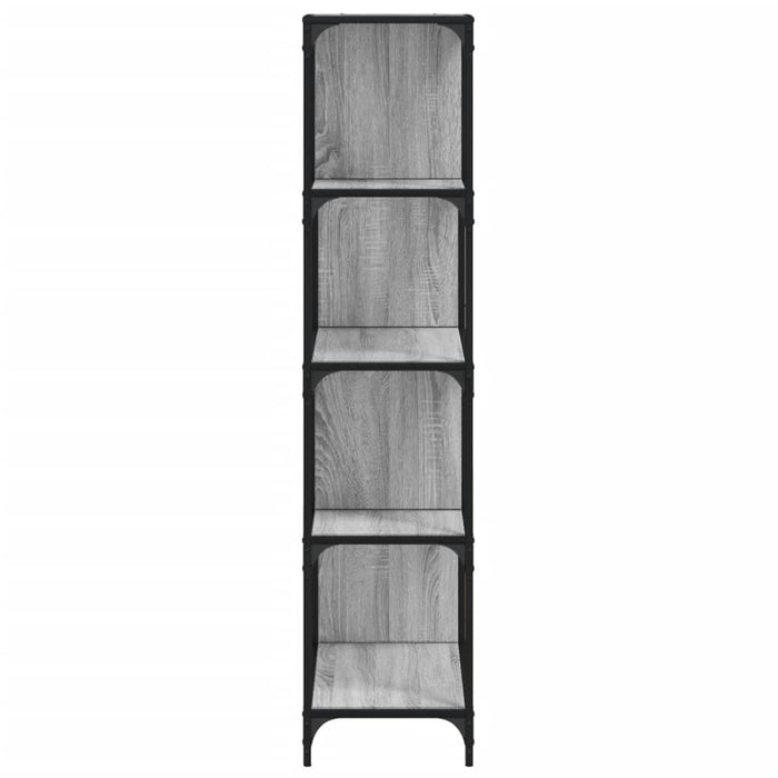 Libreria 4 Ripiani Grigio Sonoma 139x33,5x149 Legno Multistrato 842479