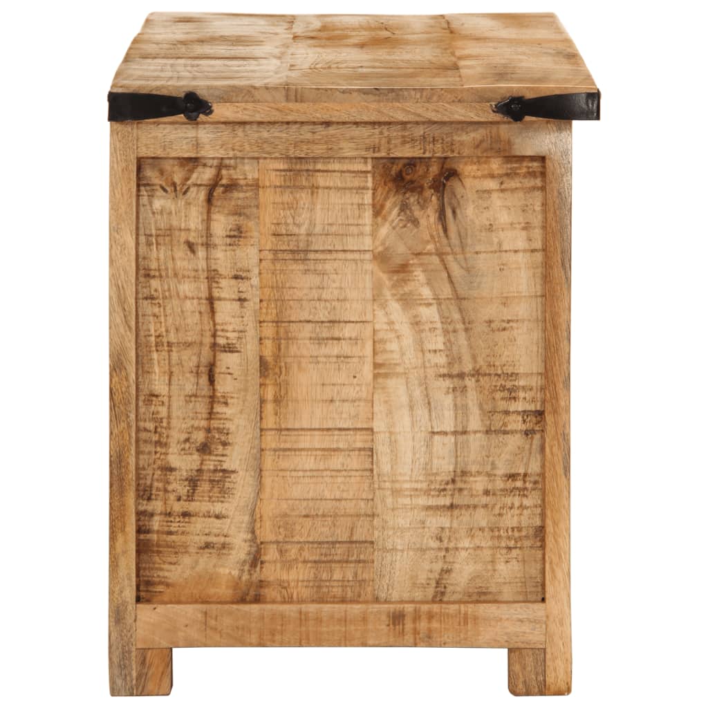 Mobile Porta TV 110x35x40 cm in Legno Massello di Mango Grezzo 376041