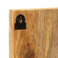 Appendiabiti da Parete 2 pz 3 Ganci in Legno Massello di Mango 376046