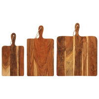 Tagliere 3pz in Legno Massello di Acacia 376051