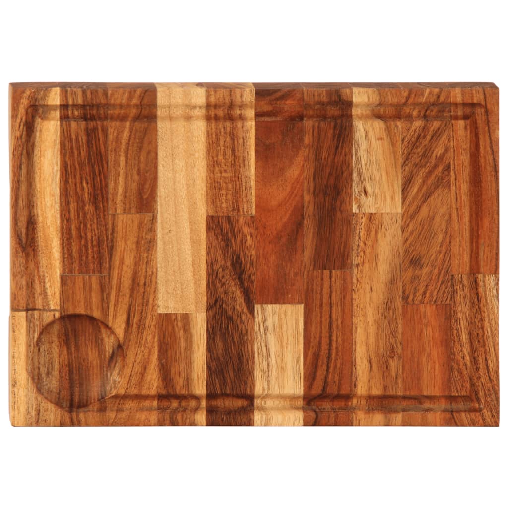 Tagliere 30x21x4 cm in Legno Massello di Acacia 376053