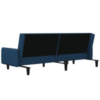 Divano Letto a 2 Posti Blu in Velluto 375773