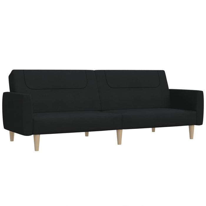 Divano Letto a 2 Posti Nero in Tessutocod mxl 111478