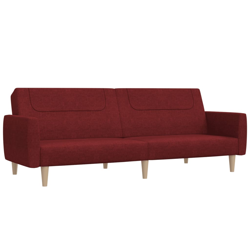 Divano Letto a 2 Posti Rosso Vino in Tessutocod mxl 111527