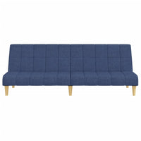 Divano Letto a 2 Posti Blu in Tessuto 375830