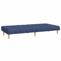 Divano Letto a 2 Posti Blu in Tessuto 375830